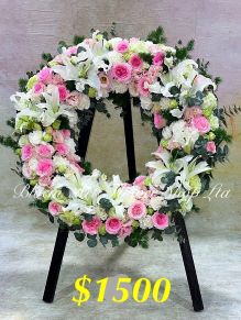 Mixed Floral Wreath - CODE 94797